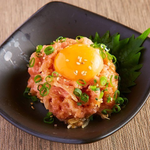ねぎとろユッケ